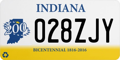 IN license plate 028ZJY
