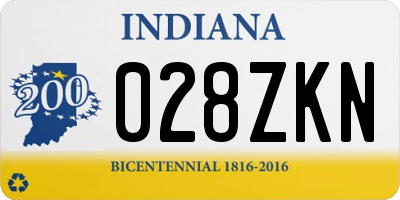 IN license plate 028ZKN