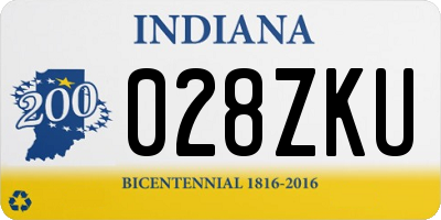IN license plate 028ZKU