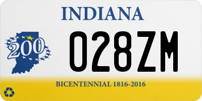 IN license plate 028ZM