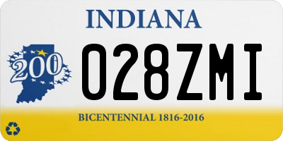 IN license plate 028ZMI