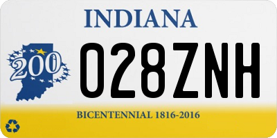 IN license plate 028ZNH