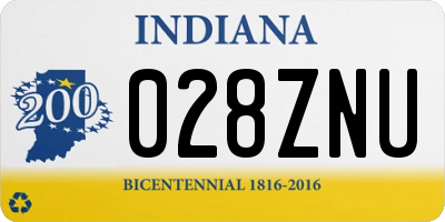 IN license plate 028ZNU