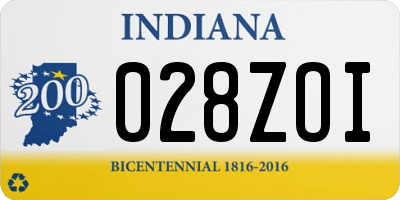 IN license plate 028ZOI