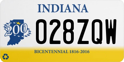 IN license plate 028ZQW