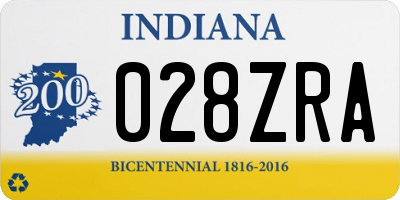 IN license plate 028ZRA