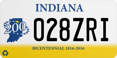 IN license plate 028ZRI