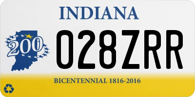IN license plate 028ZRR