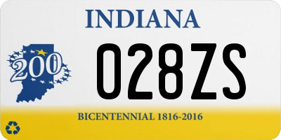 IN license plate 028ZS