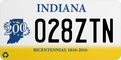 IN license plate 028ZTN