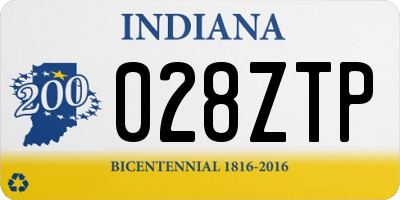 IN license plate 028ZTP