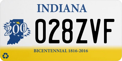 IN license plate 028ZVF