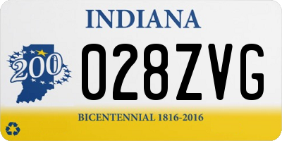 IN license plate 028ZVG