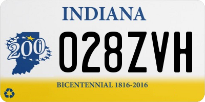 IN license plate 028ZVH