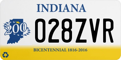 IN license plate 028ZVR