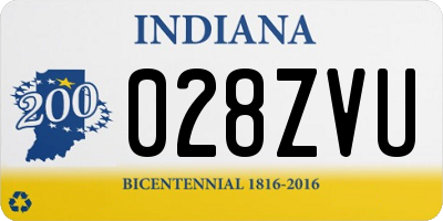 IN license plate 028ZVU