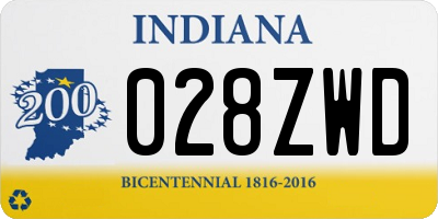 IN license plate 028ZWD