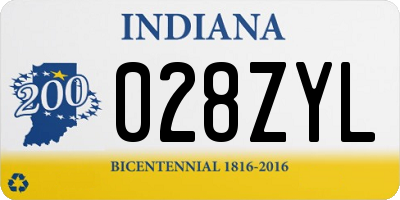 IN license plate 028ZYL