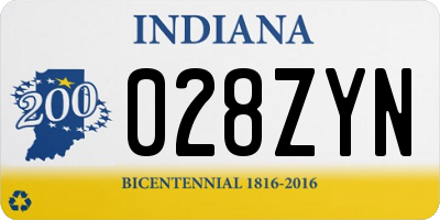 IN license plate 028ZYN