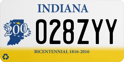 IN license plate 028ZYY