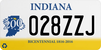 IN license plate 028ZZJ