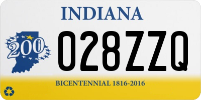 IN license plate 028ZZQ
