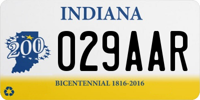IN license plate 029AAR