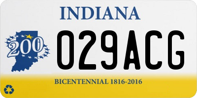 IN license plate 029ACG