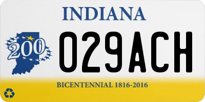 IN license plate 029ACH