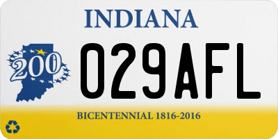IN license plate 029AFL