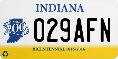 IN license plate 029AFN
