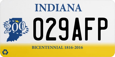 IN license plate 029AFP
