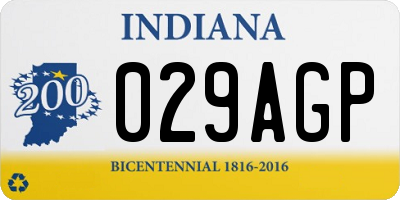 IN license plate 029AGP
