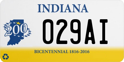 IN license plate 029AI