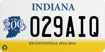 IN license plate 029AIQ