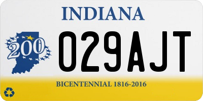 IN license plate 029AJT