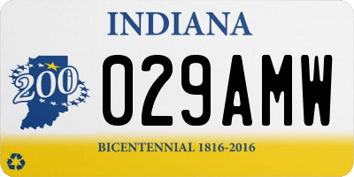 IN license plate 029AMW