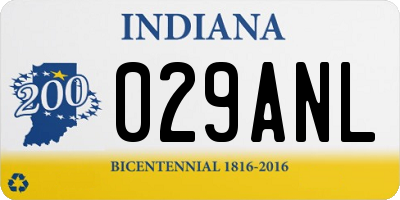IN license plate 029ANL