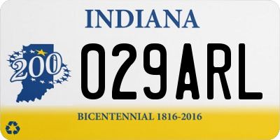 IN license plate 029ARL