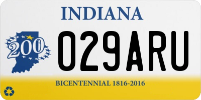 IN license plate 029ARU