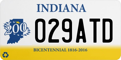 IN license plate 029ATD