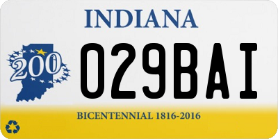 IN license plate 029BAI