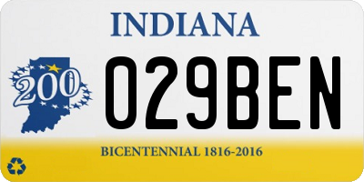 IN license plate 029BEN