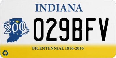 IN license plate 029BFV