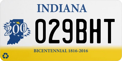 IN license plate 029BHT