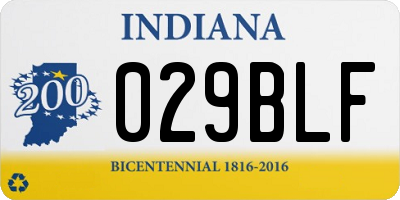 IN license plate 029BLF