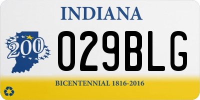 IN license plate 029BLG