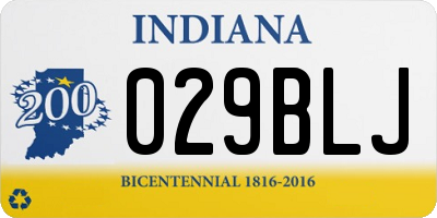IN license plate 029BLJ