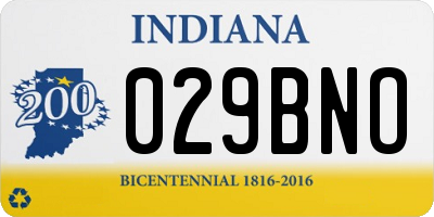 IN license plate 029BNO