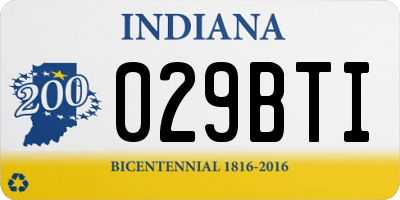 IN license plate 029BTI